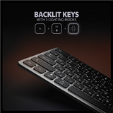 AXAGON HMC-KB USB-C 5Gbps Keyboard Hub with HDMI 4K/60Hz, PD 100W, microSD/SD, and 3x USB-A Ports