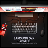 AXAGON HMC-KB USB-C 5Gbps Keyboard Hub with HDMI 4K/60Hz, PD 100W, microSD/SD, and 3x USB-A Ports