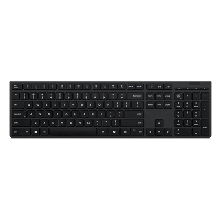 Lenovo Professional Wireless Rechargeable Keyboard AI - Bluetooth - Estonian - Grey