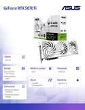 ASUS TUF GAMING OC GeForce RTX 5070Ti White Edition