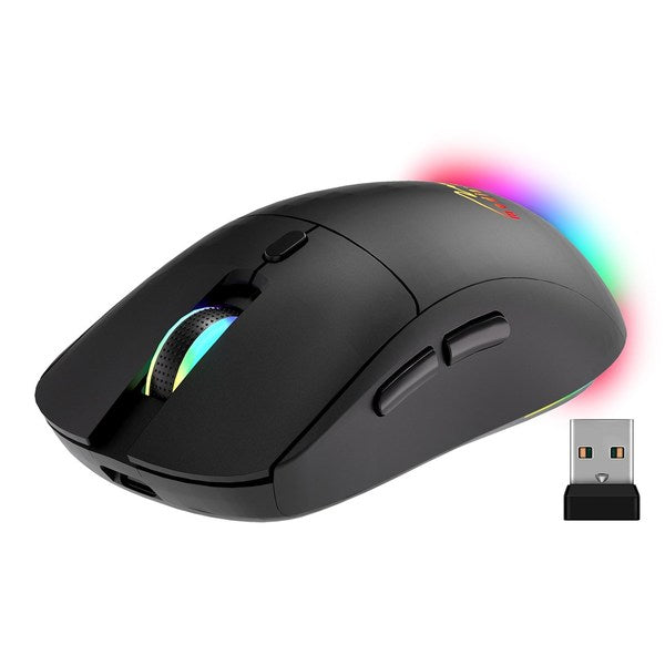 Media-tech MT1124: 2-in-1 optical mouse with rechargeable battery, multi-color backlight and silent click