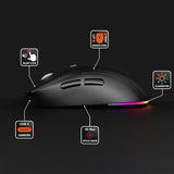 Media-tech MT1124: 2-in-1 optical mouse with rechargeable battery, multi-color backlight and silent click