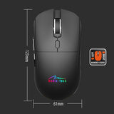 Media-tech MT1124: 2-in-1 optical mouse with rechargeable battery, multi-color backlight and silent click