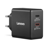 LENOVO 65W Dual USB-C GaN Power Adapter - Black