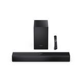 Sharp Compact 2.1 Soundbar with Wireless Subwoofer - HT-SBW121 - 240 W - Bluetooth - Wireless connection - Black