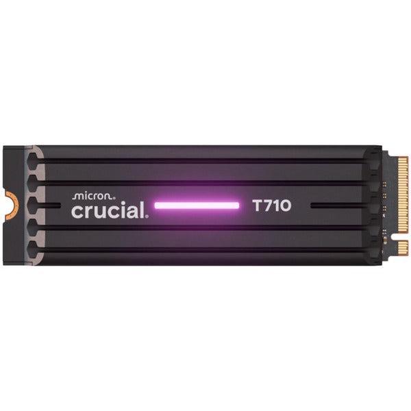CRUCIAL T710 2TB PCIe Gen5 NVMe M.2 2280 SSD up to 14500 MB/s read and 13800 MB/s write, with heatsink