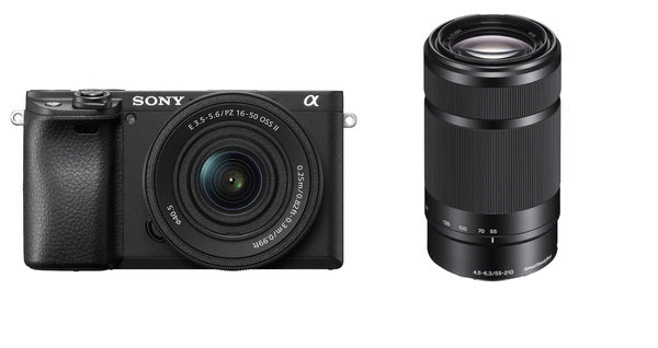 Sony A6400 + 16-50mm OSS II + 55-210mm OSS (Black) - (ILCE-6400Y/B) - (α6400) - (Alpha 6400)