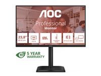 AOC - 24E4CV - 23.8 " - IPS - FHD - 16:9 - 120 Hz - 4 ms - 1920 x 1080 pixels - 300 cd/m² - Black