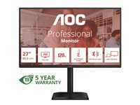 AOC 27E4CV 27inch FHD IPS 120Hz 4ms 300cd/m2 HDMI DP USB-C PD90W RJ45 HUB USB Speakers