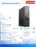 Lenovo ThinkCentre Neo 50s SFF Ultra 7 Desktop PC, 16GB RAM, 512GB SSD, Windows 11 Pro