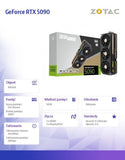 Zotac GAMING GeForce RTX 5090 SOLID OC 32GB GDDR7 Graphics Card