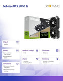 ZOTAC GAMING GeForce RTX 5060 Ti 8GB TWIN EDGE OC GDDR7 Graphics Card