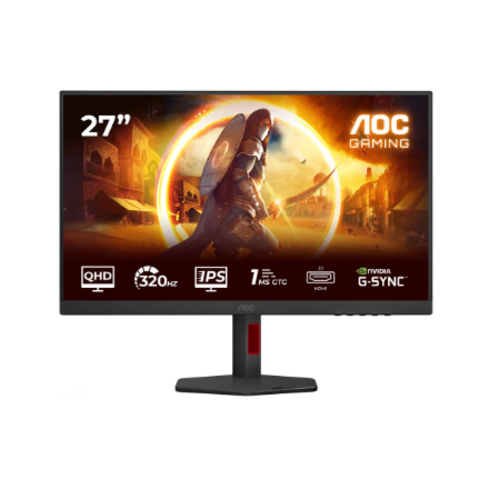 AOC Q27G4SRU 320Hz LED GAMING monitor with speakers and IPS technology (nVIDIA G-Sync compatible) - 27 inches - WQHD (2560x1440, 16:9, 109p...