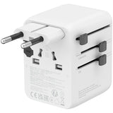 CANYON OnTour 70W Universal Travel Adapter - EU/UK/US/AUS - White