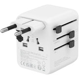 CANYON OnTour 20W Universal Travel Adapter (EU/UK/US/AUS) - White