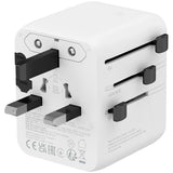 CANYON OnTour 20W Universal Travel Adapter (EU/UK/US/AUS) - White