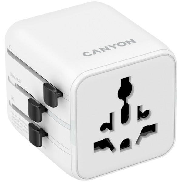 CANYON OnTour One Universal Travel Adapter - EU/UK/US/AUS - White