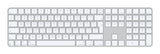 Apple Magic Wireless Keyboard with Touch ID and Numeric Keypad - White (English Layout)