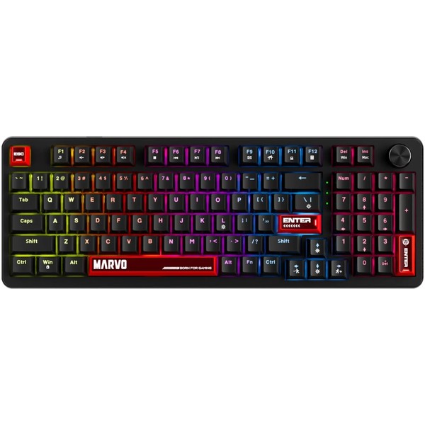 MARVO KG937 Arma 98 RGB Wired Gaming Keyboard - Black