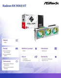 ASRock AMD Radeon RX 9060 XT Graphics Card - 16GB GDDR6