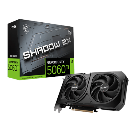 MSI GeForce RTX 5060 Ti 8G SHADOW 2X OC PLUS Graphics Card
