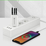 Charger GaN 65W 1x USB, 2x USB-C Quick Charge 4+ Wall Charger - White