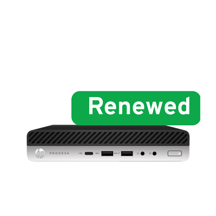 HP ProDesk 600 G4 Desktop Mini PC - Intel Core i3-8100T - 8GB RAM - 128GB SSD - Windows 11 Home