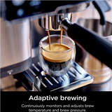 NINJA - Luxe Cafe Essential Espresso Machine - ES501EU - Pump pressure 9 bar - Built-in milk frother - Semi-automatic - Black