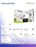 ZOTAC GAMING GeForce RTX 5060 Twin Edge OC White 8GB GDDR7 Graphics Card