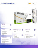 ZOTAC GAMING GeForce RTX 5070 WHITE ED 12GB GDDR7 Graphics Card