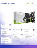 ZOTAC GAMING GeForce RTX 5070 TWIN EDGE OC 12GB GDDR7 Graphics Card