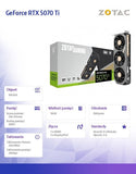 ZOTAC GAMING GeForce RTX 5070 Ti SOLID SFF 16GB GDDR7 Graphics Card