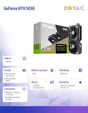 ZOTAC GAMING GeForce RTX 5050 TWIN EDGE 8GB Graphics Card