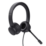 Trust HS-150 Wired Headset with Loop for Office & Call Center - Black