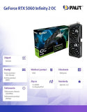 PALIT GeForce RTX 5060 Infinity 2 OC 8GB GDDR7 Graphics Card
