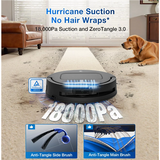 Ecovacs Deebot T80 Omni - Wet&Dry - OZMO ROLLER - 18000 Pa - robot vacuum cleaner - Black