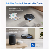 Ecovacs Deebot T80 Omni - Wet&Dry - OZMO ROLLER - 18000 Pa - robot vacuum cleaner - Black