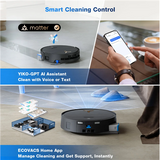 Ecovacs DEEBOT X9 PRO OMNI - Wet&Dry - OZMO ROLLER - 16600 Pa - robot vacuum cleaner - Black