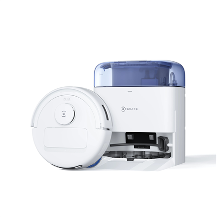 Ecovacs Robotic Vacuum Cleaner - DEEBOT mini BLUE - Wet&Dry - Li-ion - 3200 mAh - Dust capacity 1.8 L - 8000 Pa - White/Blue