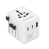 POWER Travel Adapter 20W with USB-A & USB-C Ports - White (TPA-1A2C20-01-W)