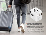 POWER Travel Adapter 20W with USB-A & USB-C Ports - White (TPA-1A2C20-01-W)
