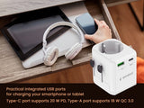 POWER 20W Grounded USB-C Wall Charger - White (TPA-EU1A1C20-01-W)