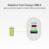 SBS 20W USB/USB-C Wall Charger - White