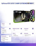 ZOTAC GAMING GeForce RTX 5070 Ti AMP EXTREME INFINITY 16GB GDDR7 Graphics Card