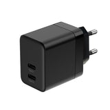 Mains 35W Dual USB-C PD 3.0 Wall Charger with PPS - Black