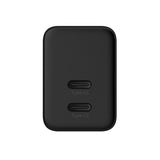 Mains 35W Dual USB-C PD 3.0 Wall Charger with PPS - Black