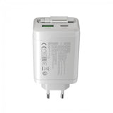 CANYON OnCharge 65RC USB-C 65W Charger with Built-In Cable - White