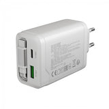 CANYON OnCharge 65RC USB-C 65W Charger with Built-In Cable - White