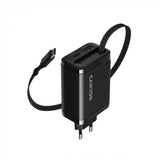 CANYON HEXAGON 65W GaN Charger - 2xPD, 1xQC, EU Plug, White
