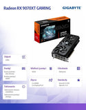 GIGABYTE Radeon RX 9070 XT GAMING OC 16GB Graphics Card